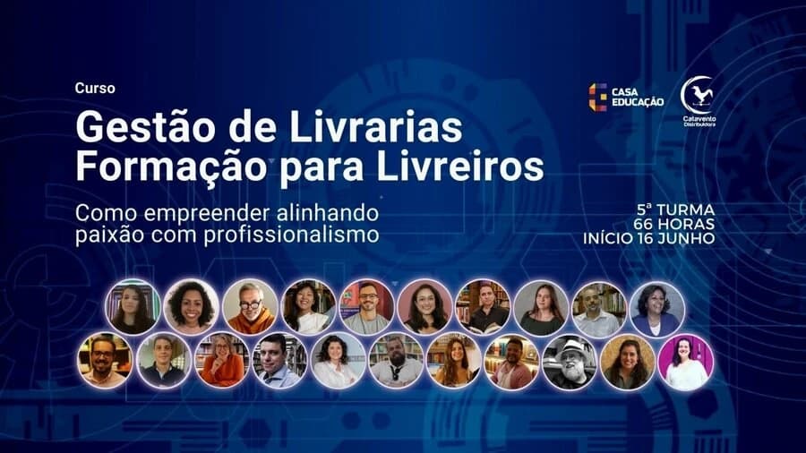 Materiais dos cursos de formação para livrarias